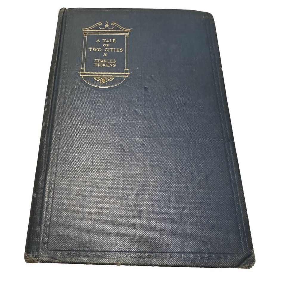 A Tale of Two Cities by Charles Dickens 1927 Hard Cover Book Decor Literature